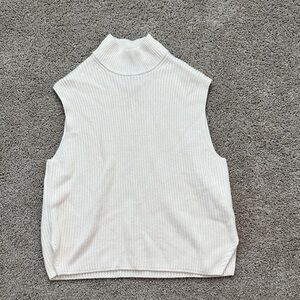 Abercrombie & Fitch Cream Sleeveless Tank Top